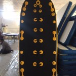 Yellow and Black inflatable surfboard unique style
