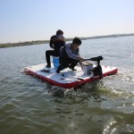 Custom floating inflatable swim platform for sale