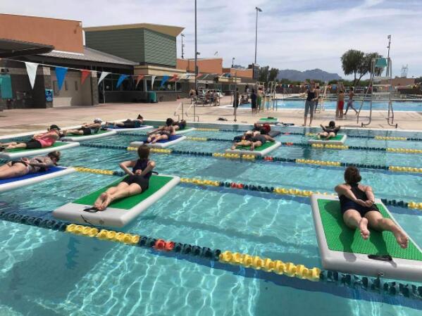 inflatable water yoga mat