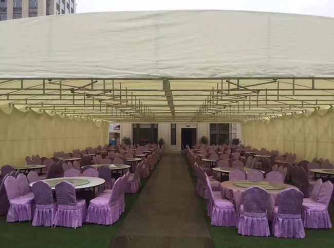 mobile pull push tent for banquet
