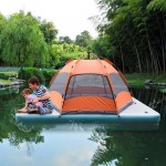 Inflatable dock swim platform with tent for sale
