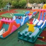 Inflatable land rush pass amusement equipment factory price