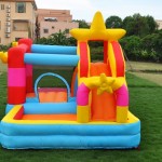 Inflatable star naghty castle popular style for sale