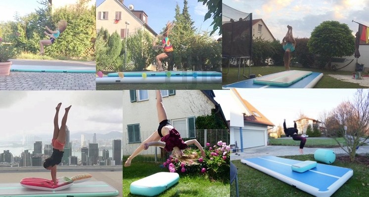 Different style inflatable yoga mat platform on water for sale