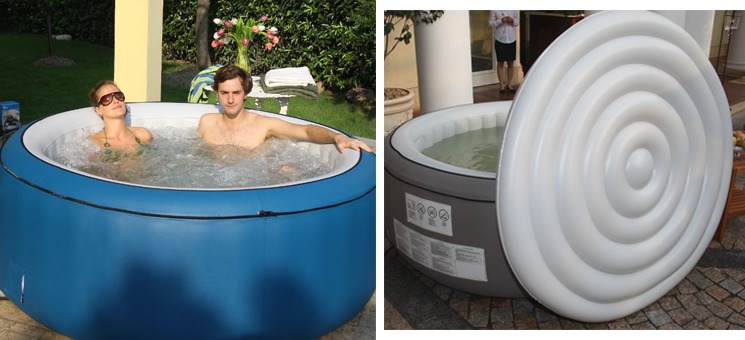 Hydrotherapy tub bath spa with heat bubble jacuzzi