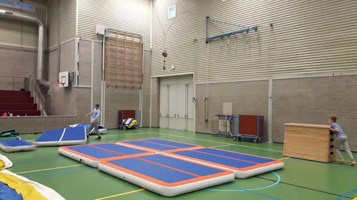 air track mat workout at home