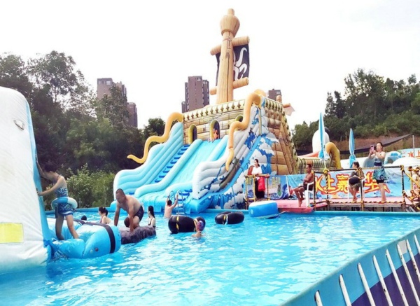 mobile water park inflatables castle