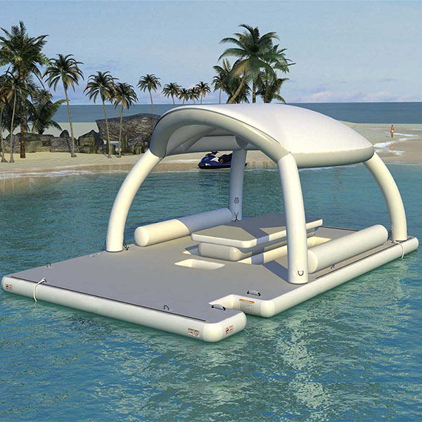 lounge bar on water platform for yacht